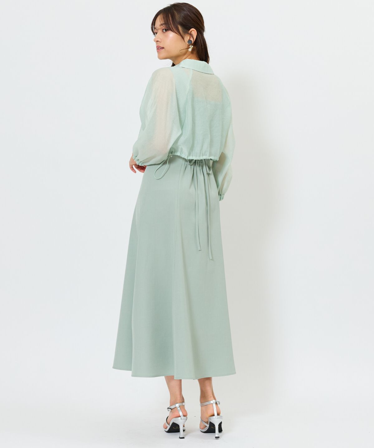 アンドクチュール「シアーシャツ＆ワンピースSET」|ワンピース|