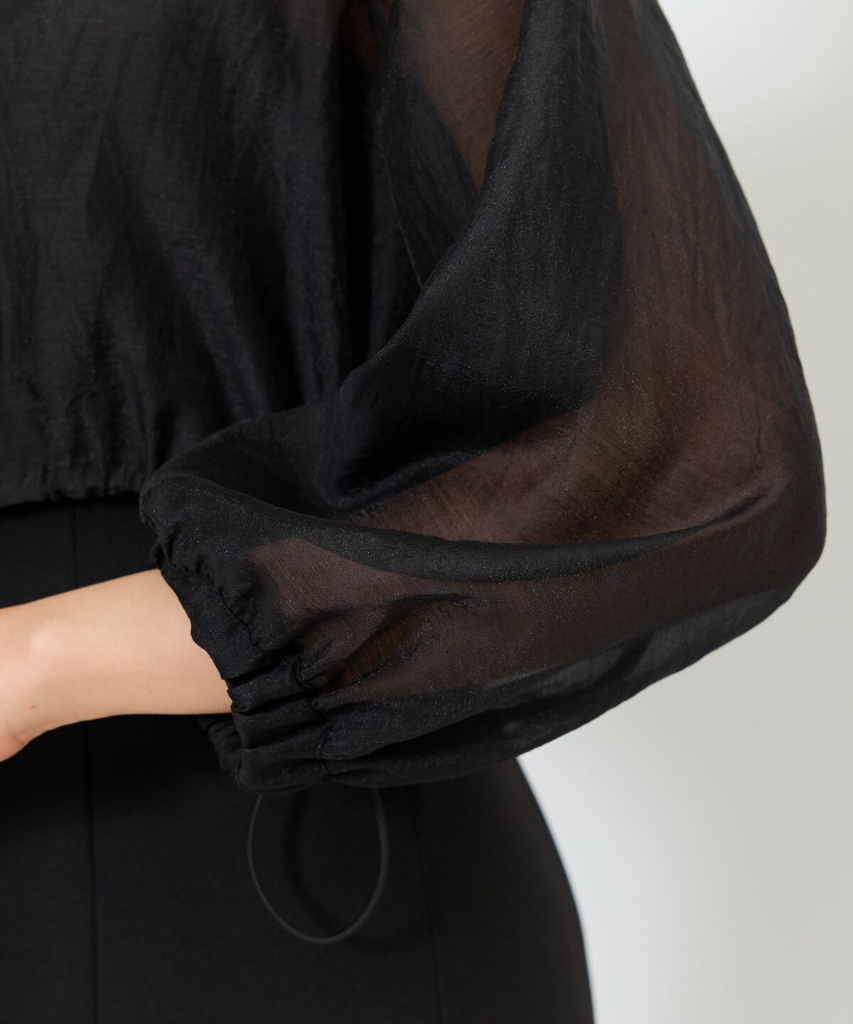 アンドクチュール「シアーシャツ＆ワンピースSET」|ワンピース|