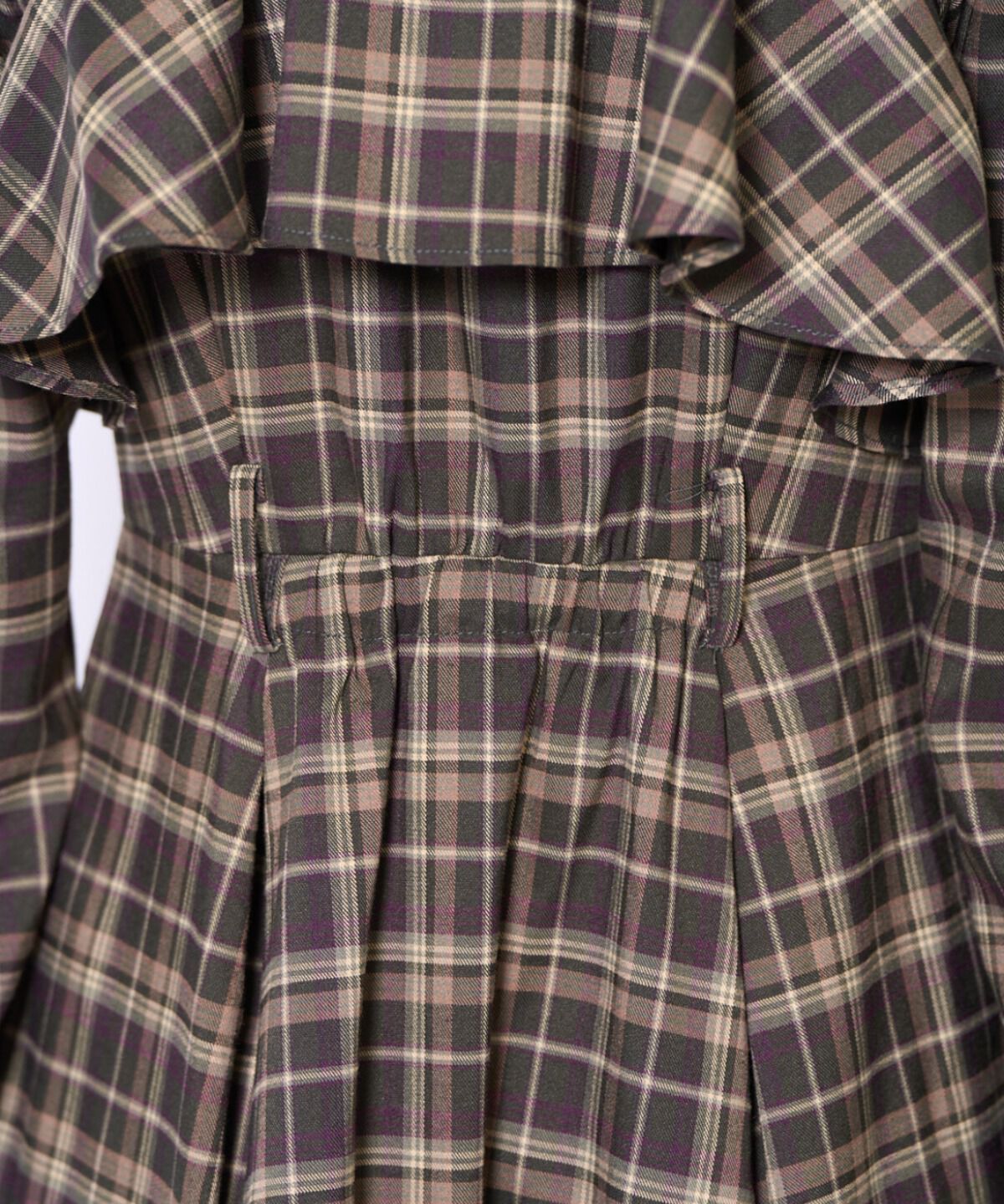 アンドクチュール「フリルケープシャツワンピース」|ワンピース|