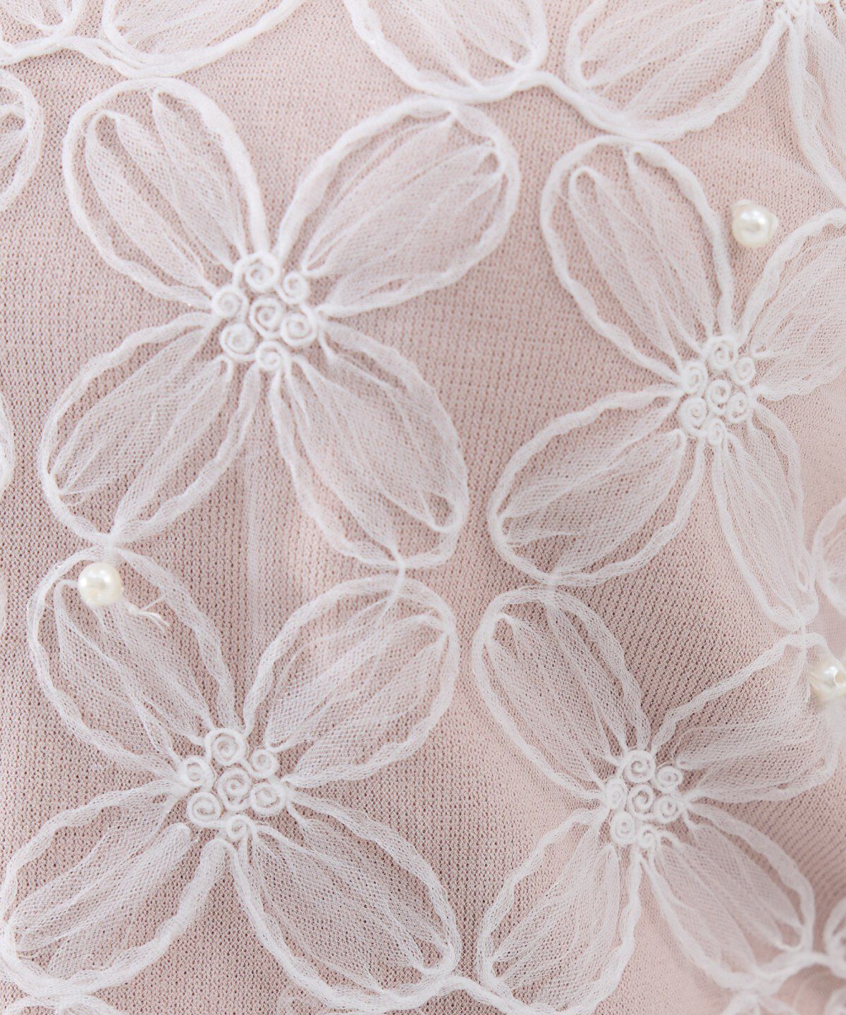 REDYAZEL「フラワーチュールドッキングニットトップス」|ニット・セーター|