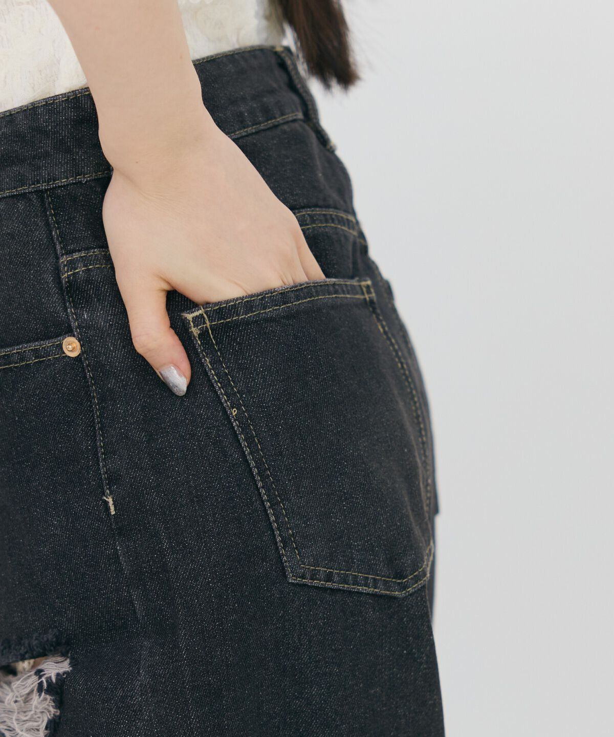 REDYAZEL「ハードダメージデニムパンツ」|デニム|