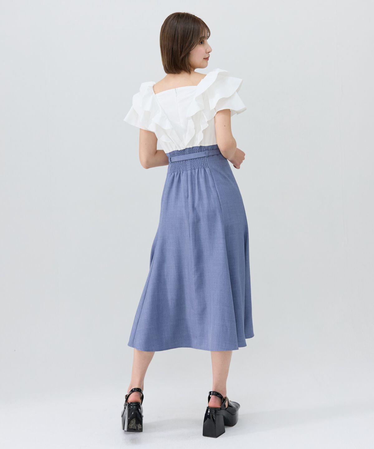 REDYAZEL「フリルドッキングワンピース」|ワンピース|