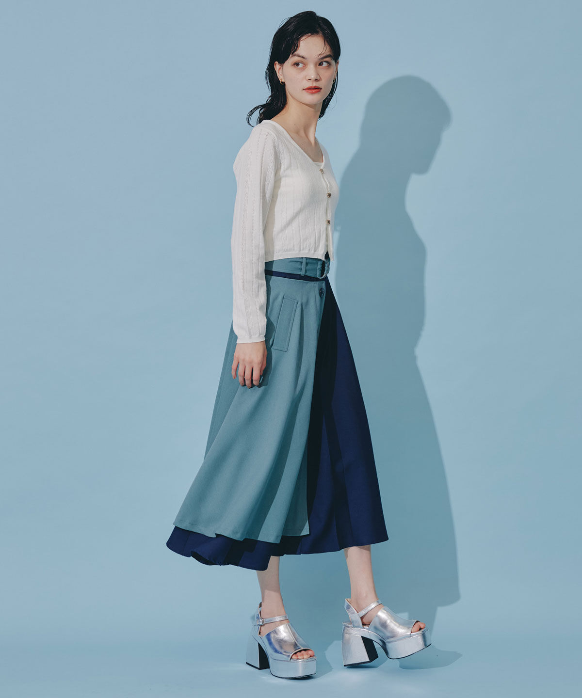 REDYAZEL「バタフライホックニットカーディガン」|カーディガン|