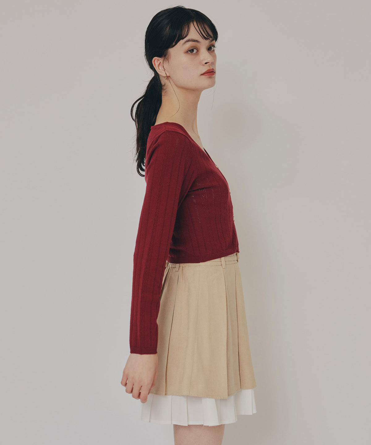 REDYAZEL「バタフライホックニットカーディガン」|カーディガン|