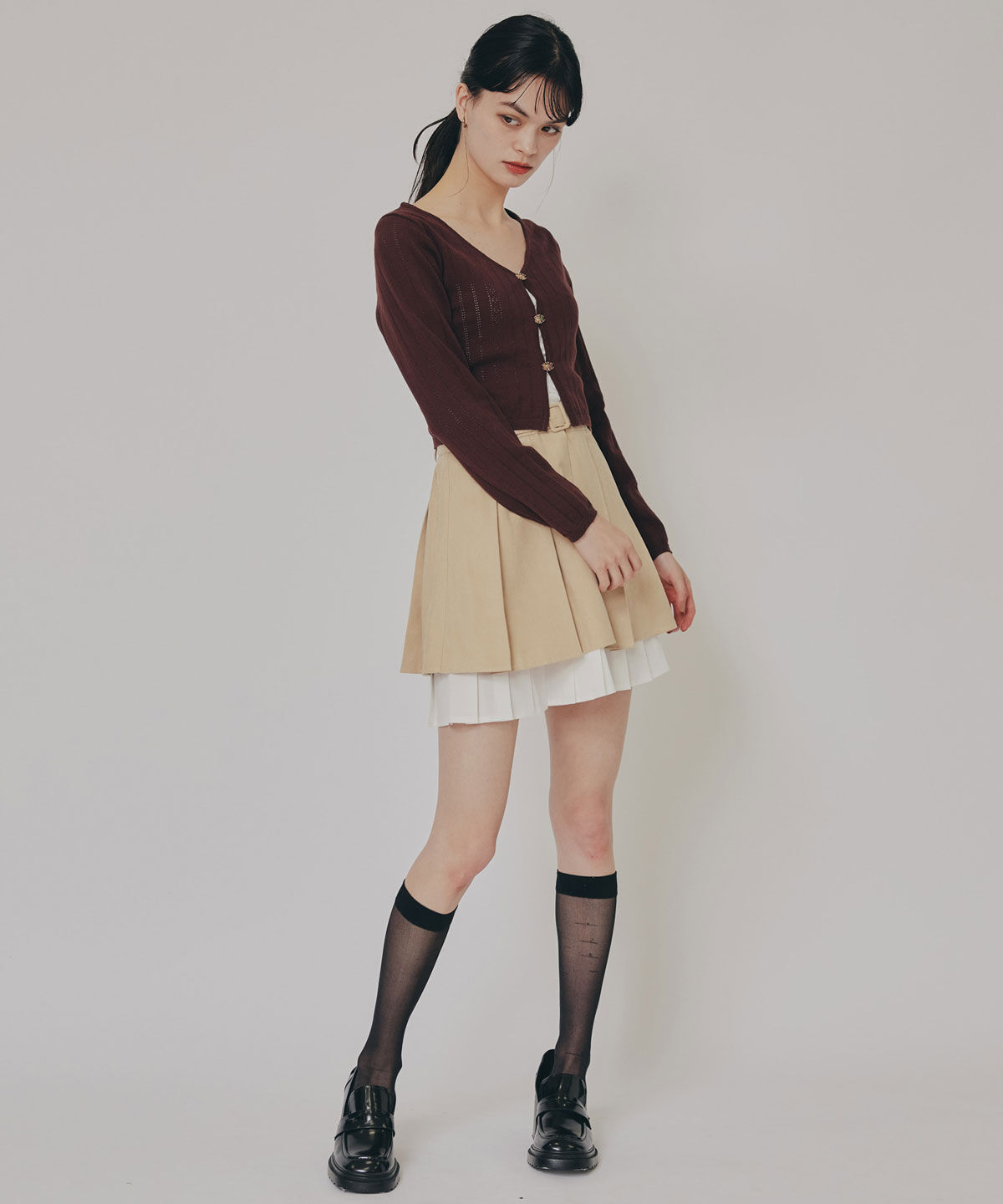 REDYAZEL「バタフライホックニットカーディガン」|カーディガン|