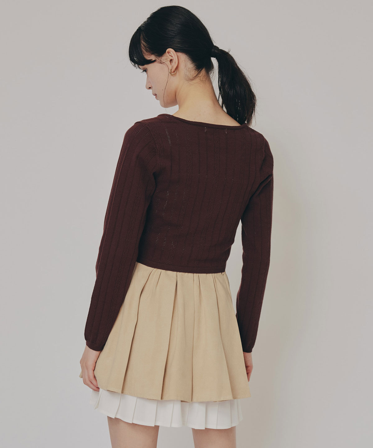 REDYAZEL「バタフライホックニットカーディガン」|カーディガン|