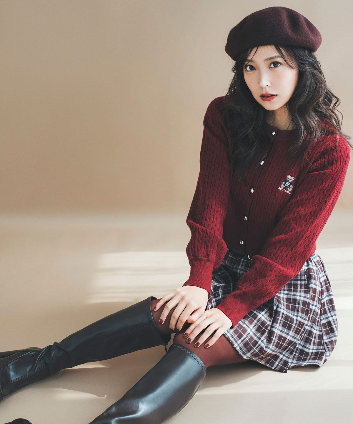 REDYAZEL「ローベルトプリーツミニスカート」|フレア|