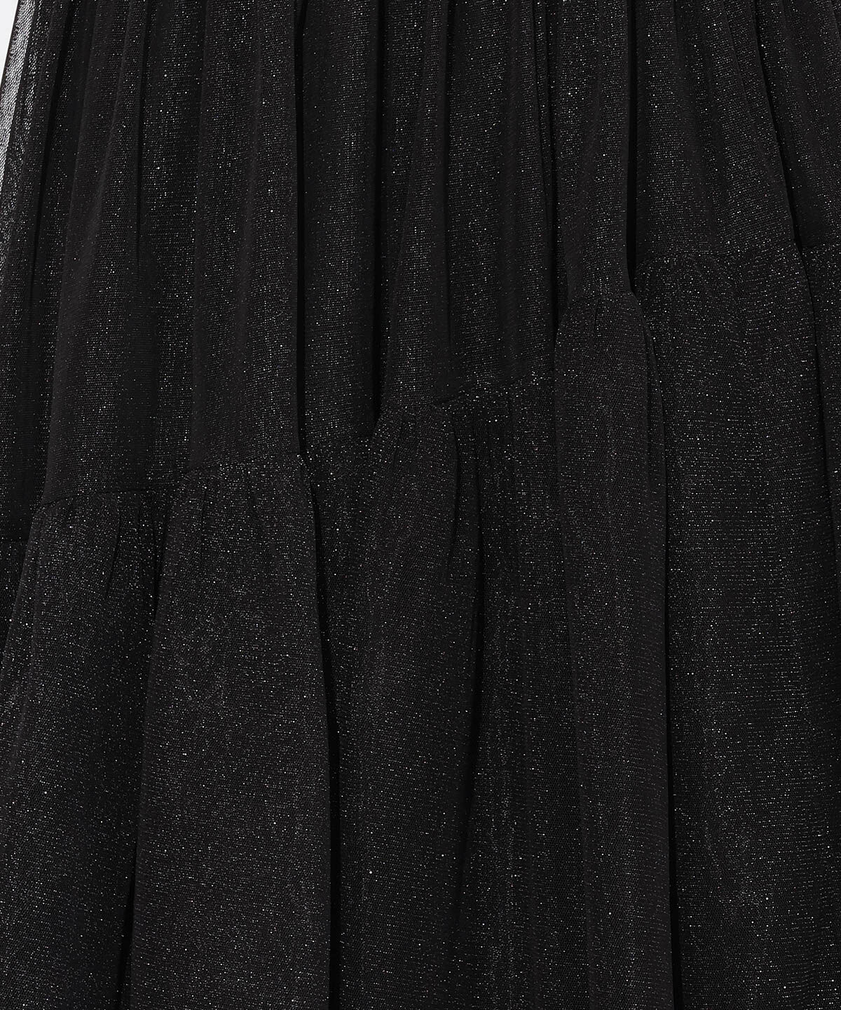 WILLSELECTION「ラメチュールボリュームスカート」|フレア|