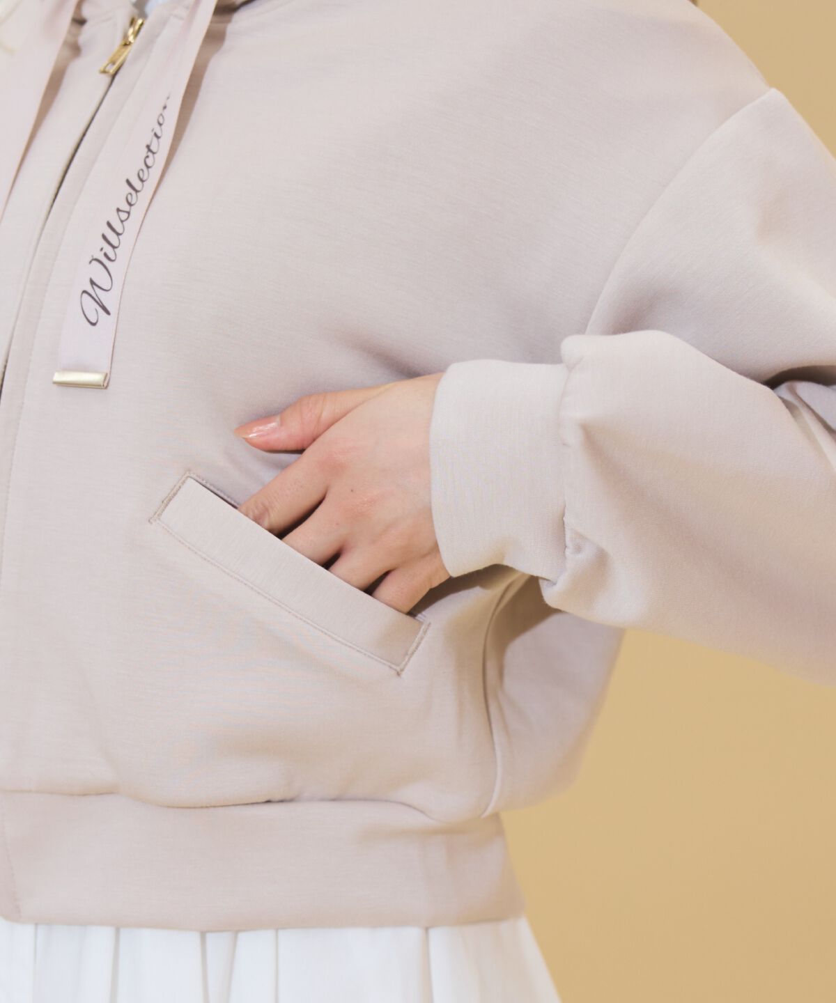 WILLSELECTION「ロゴテープパーカー」|パーカー|