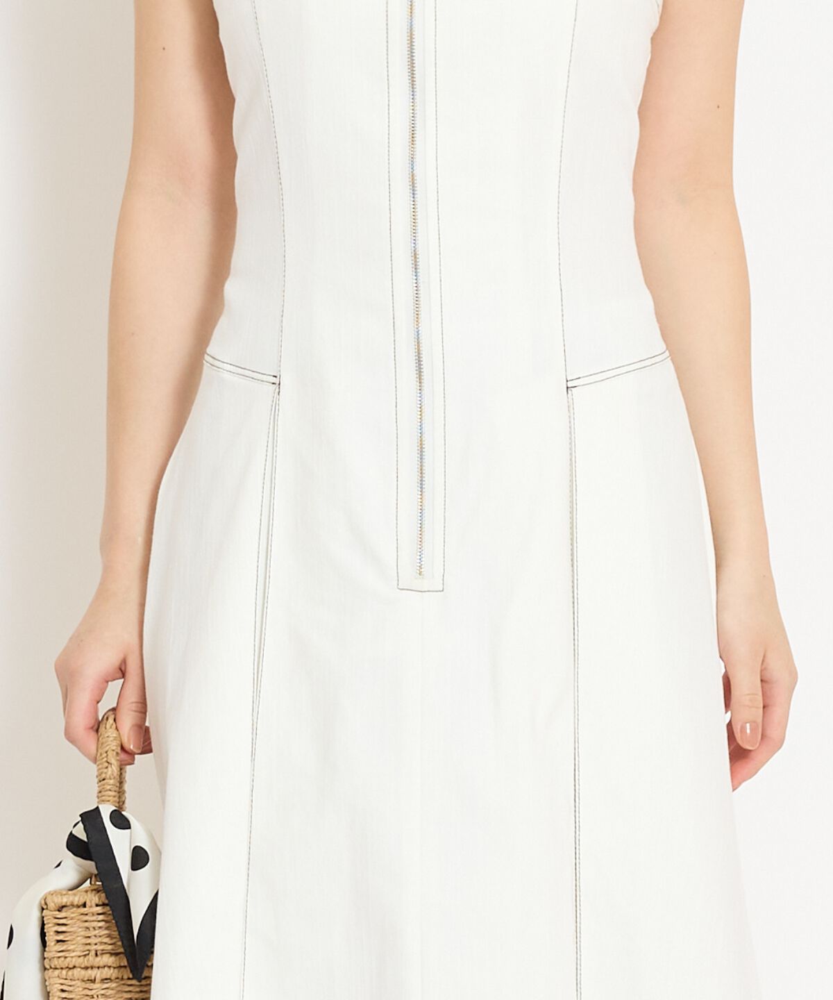 WILLSELECTION「ステッチデザインフロントZIPワンピース」|ワンピース|