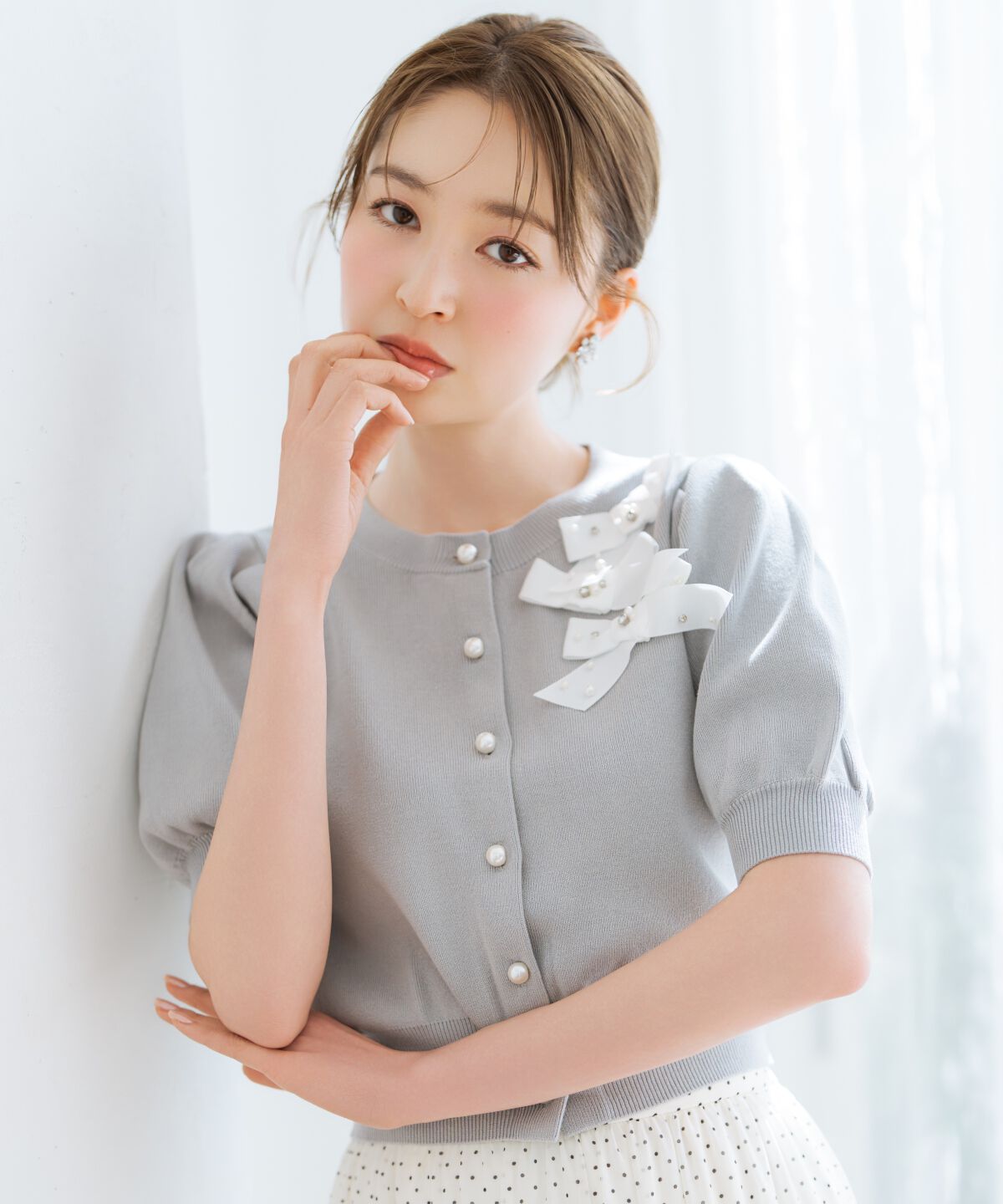 WILLSELECTION「リボンデコレーションカーディガン」|カーディガン|