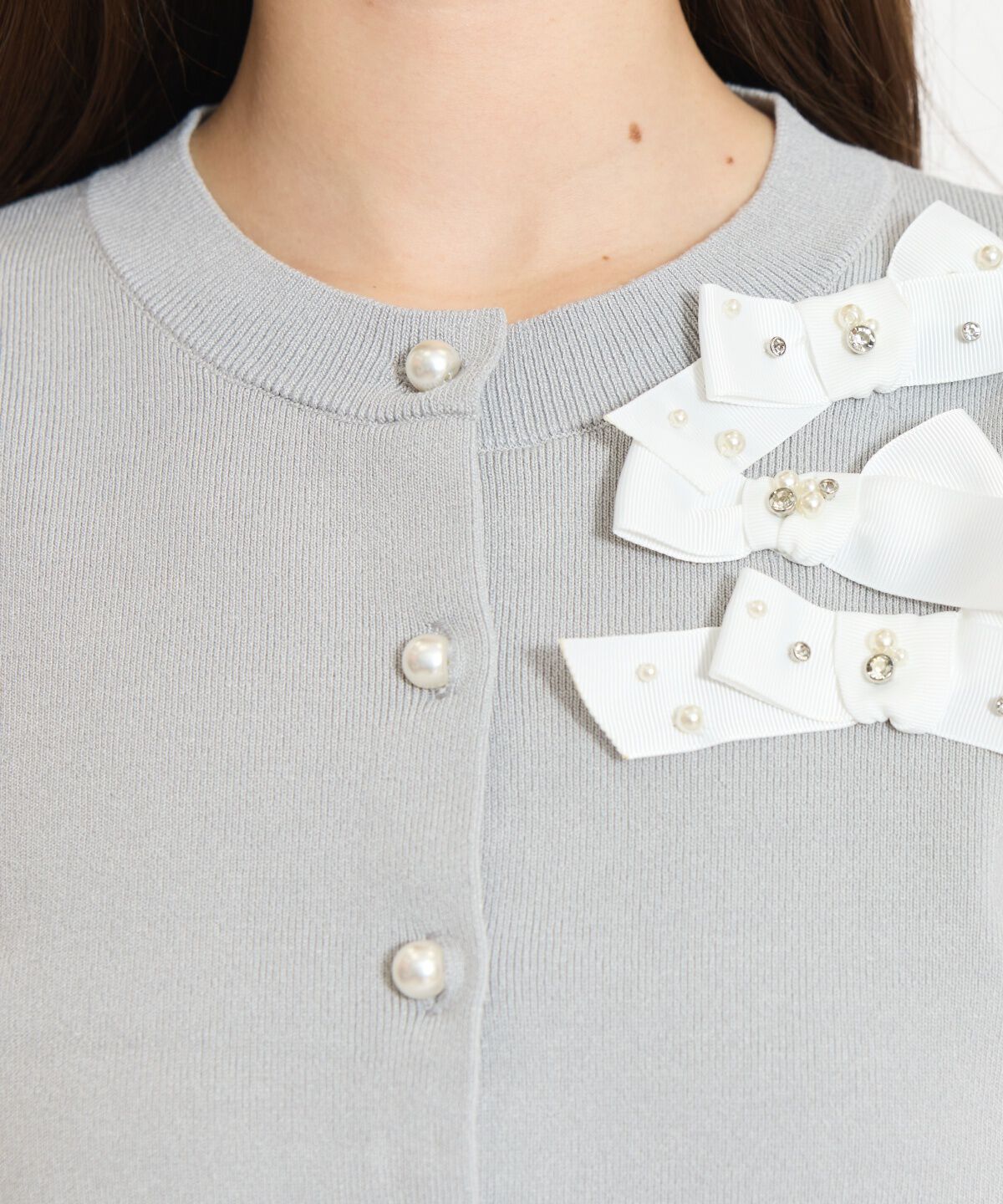 WILLSELECTION「リボンデコレーションカーディガン」|カーディガン|