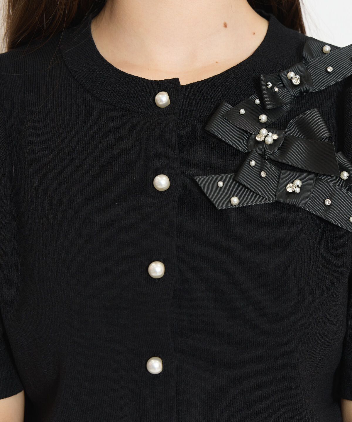 WILLSELECTION「リボンデコレーションカーディガン」|カーディガン|