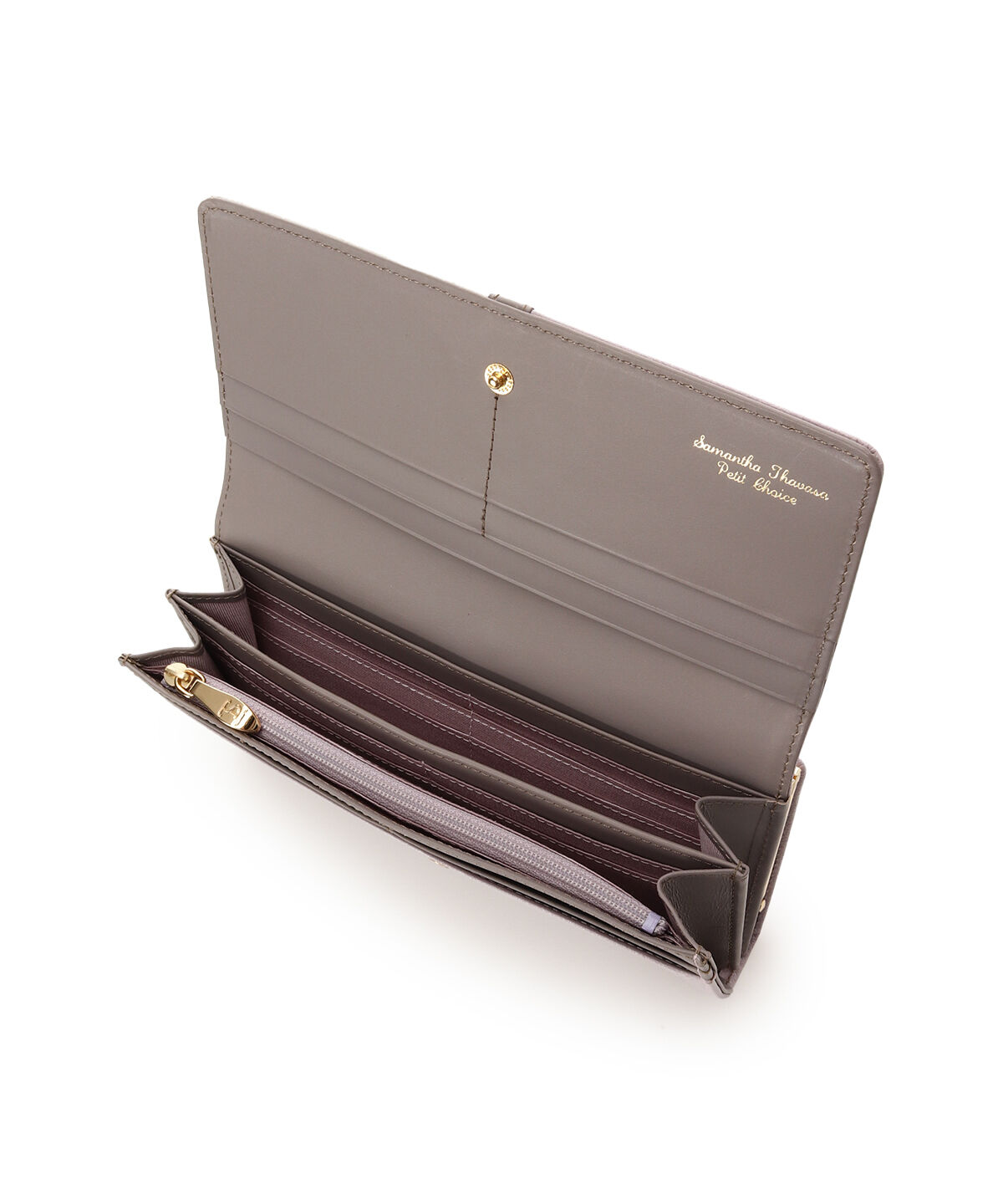 Samantha Thavasa Petit Choice「バイカラーフロントベルト 長財布」|財布|