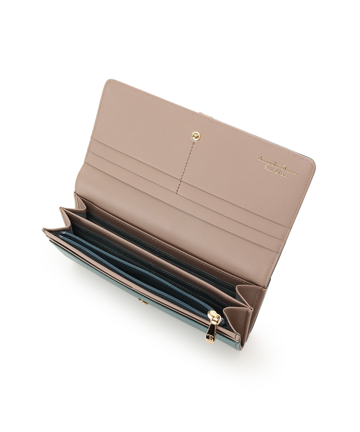 Samantha Thavasa Petit Choice「バイカラーフロントベルト 長財布」|財布|