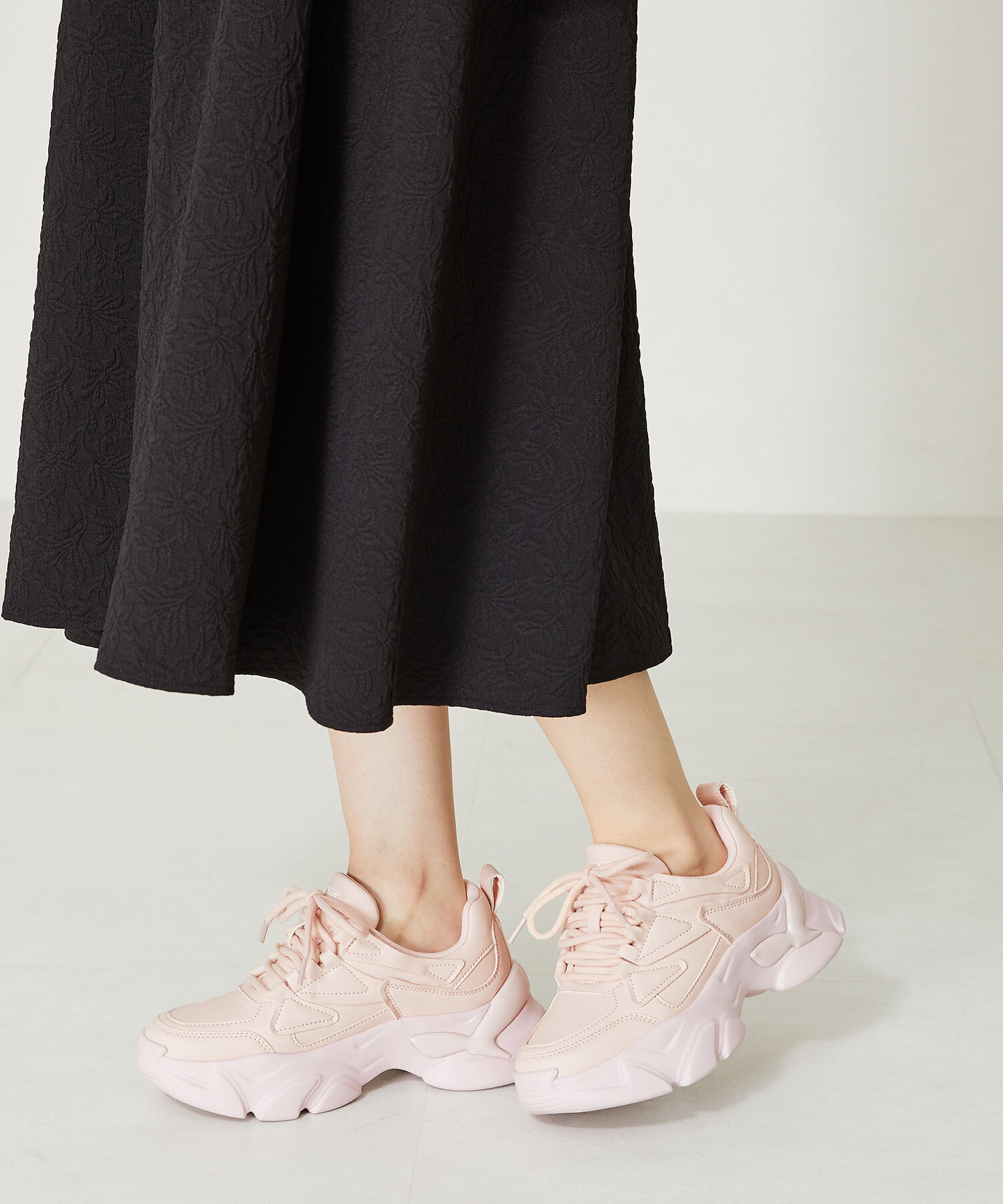 ORiental TRaffic「【トレンド】フレアソールシューレーススニーカー/OT3735 スニーカー 人気 売れてる スポーティー」|スニーカー|