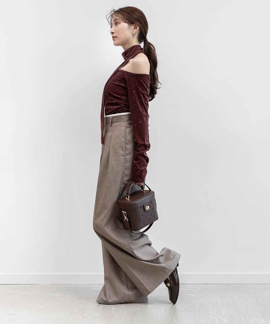  「晴雨兼用 モノグラムパーツローファーシューズ」|ローファー|