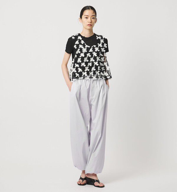 AEWEN MATOPH「＜AEWEN MATOPH＞ドットチュールリボンノースリーブ」|シャツ・ブラウス|