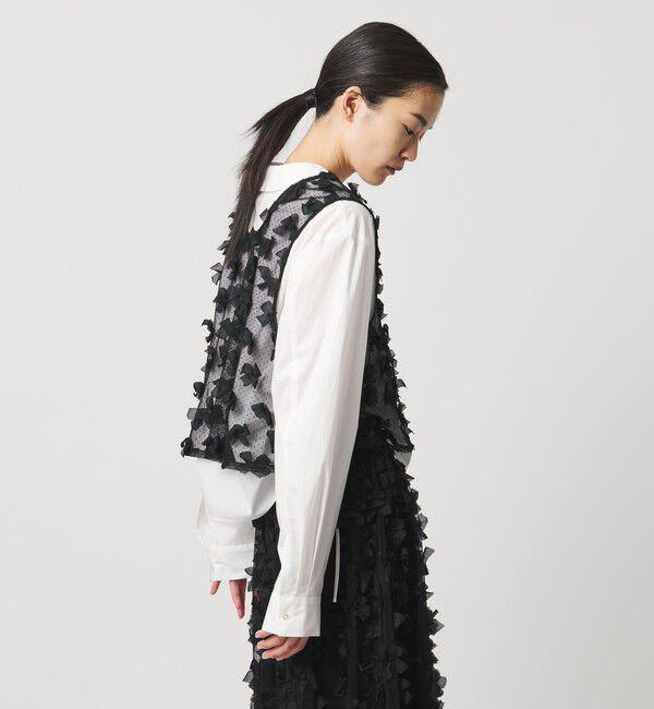 AEWEN MATOPH「＜AEWEN MATOPH＞ドットチュールリボンノースリーブ」|シャツ・ブラウス|