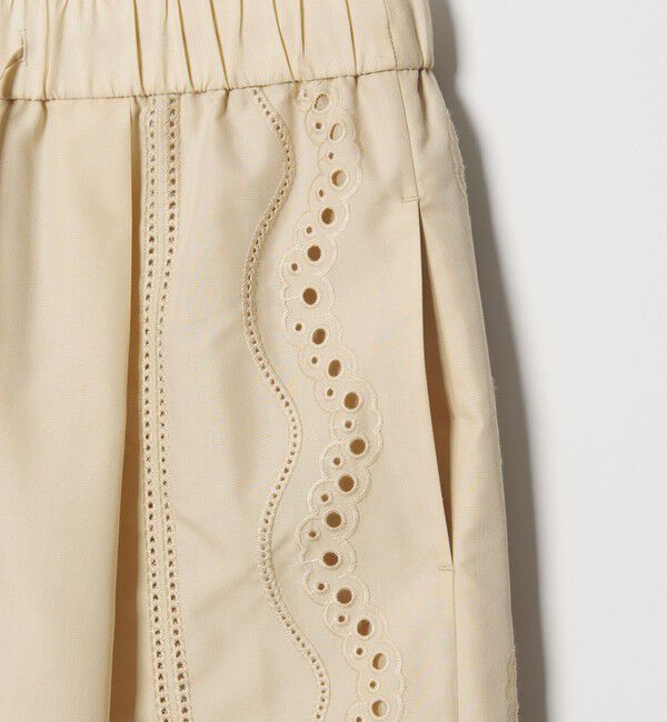 EMMEL REFINES「＜EMMEL REFINES＞EM カットワーク シシュウ パンツ」|チノ|