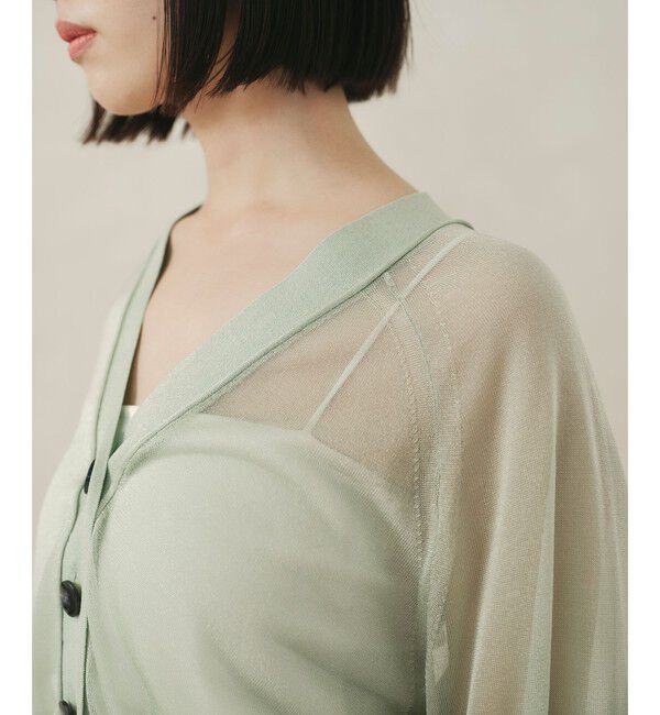 EMMEL REFINES「＜EMMEL REFINES＞EM HW ラメシアー カーディガン」|カーディガン|