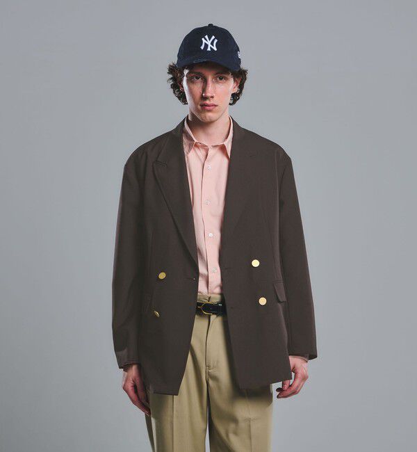 UNITED ARROWS green label relaxing「TW オックス ダブル ブレザー ジャケット」|テーラードジャケット|DK.BROWN