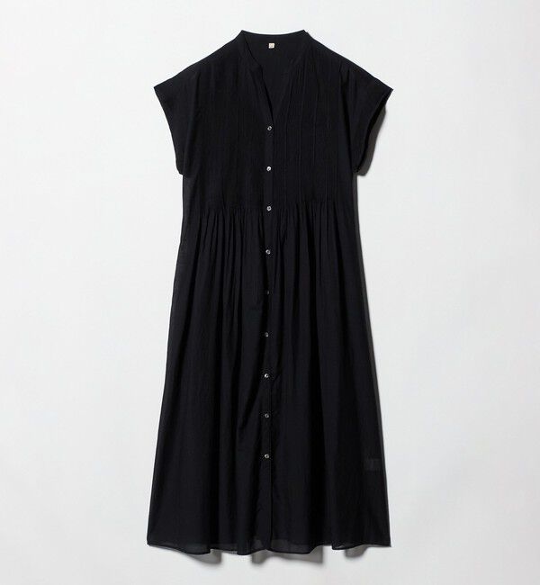 UNITED ARROWS green label relaxing「マイクロ ピンタック ワンピース」|ワンピース|BLACK