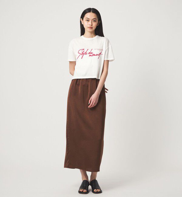 EMMEL REFINES「＜EMMEL REFINES＞EM ロゴプリント ボックス Tシャツ」|Tシャツ・カットソー|