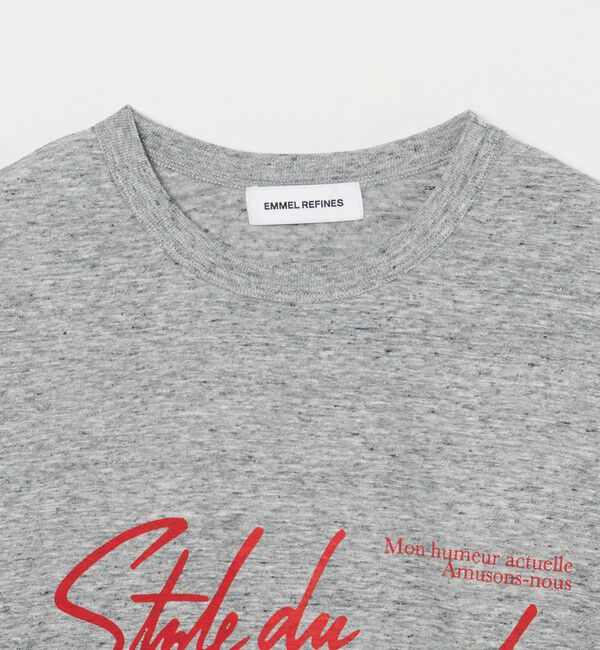 EMMEL REFINES「＜EMMEL REFINES＞EM ロゴプリント ボックス Tシャツ」|Tシャツ・カットソー|