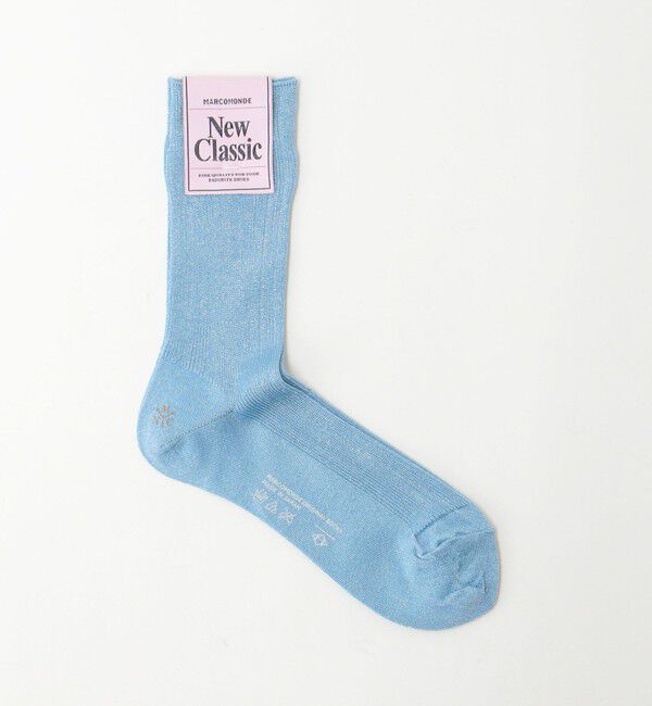 BEAUTY&YOUTH UNITED ARROWS「＜MARCOMONDE＞グリッター リブ ソックス」|ソックス|LT.BLUE
