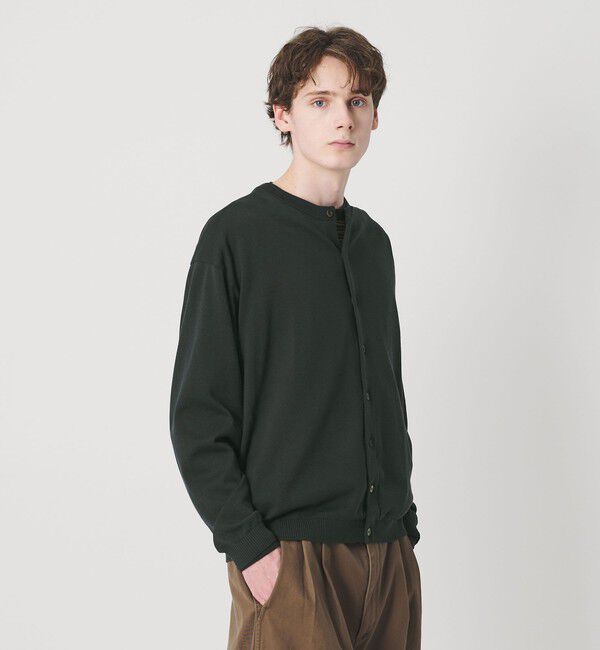 BEAUTY&YOUTH UNITED ARROWS「コットン 8B クルーネック カーディガン」|カーディガン|