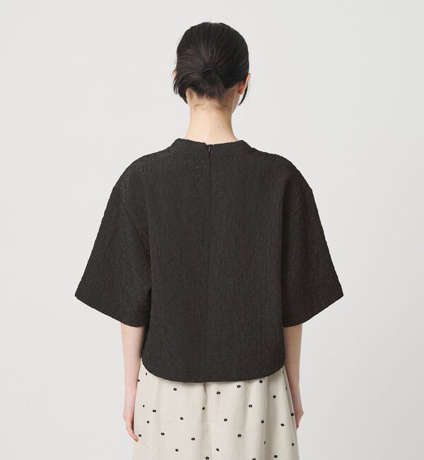 BEAUTY&YOUTH UNITED ARROWS「ジャガード クルーネック 6分袖 プルオーバー」|Tシャツ・カットソー|