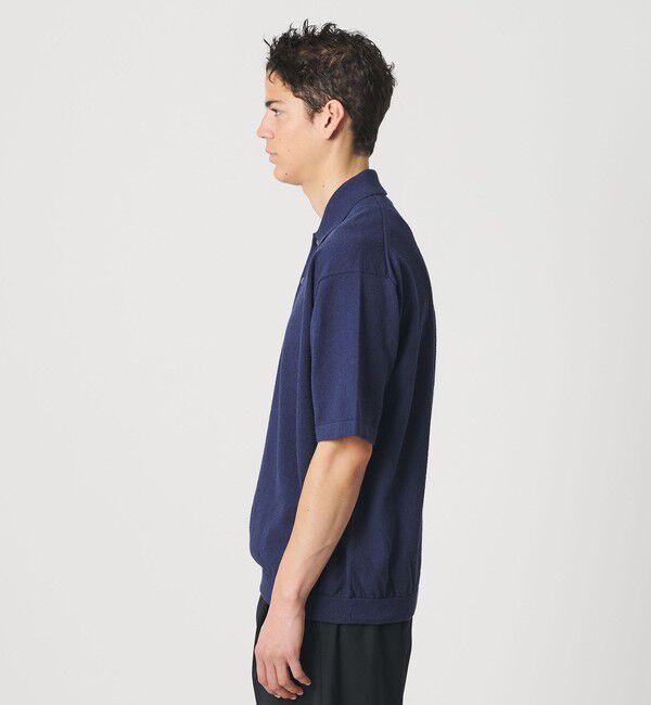 BEAUTY&YOUTH UNITED ARROWS「KNITEE クリンプコットン ニット ポロシャツ ウォッシャブル」|ニット・セーター|
