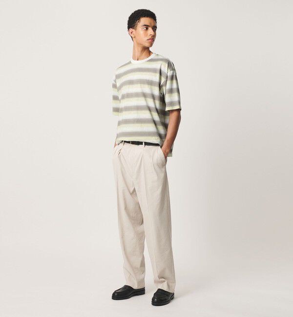 BEAUTY&YOUTH UNITED ARROWS「オンブレ ボーダー クルーネック Tシャツ」|Tシャツ・カットソー|