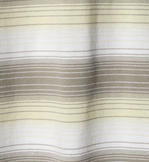 BEAUTY&YOUTH UNITED ARROWS「オンブレ ボーダー クルーネック Tシャツ」|Tシャツ・カットソー|