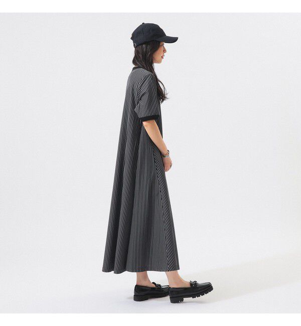 BEAMSBOY「カット ツイル マキシ ワンピース」|ワンピース|