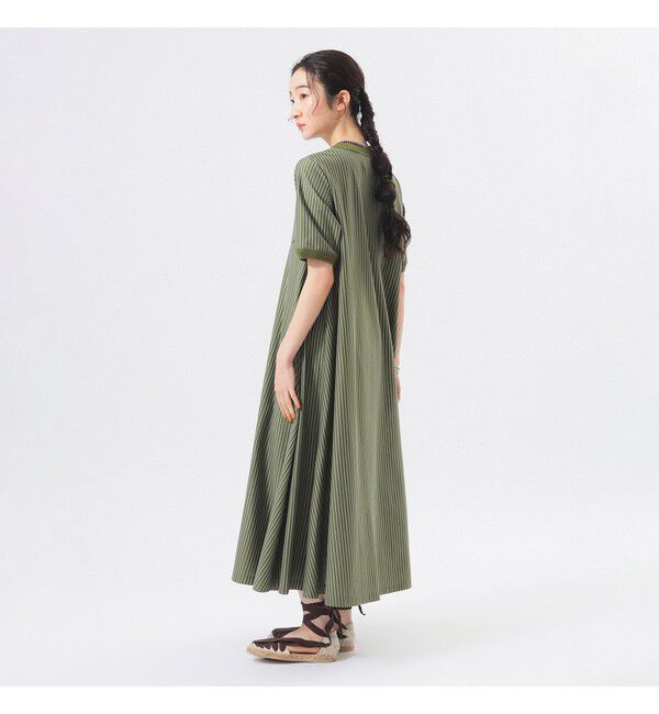 BEAMSBOY「カット ツイル マキシ ワンピース」|ワンピース|OLIVE_ST