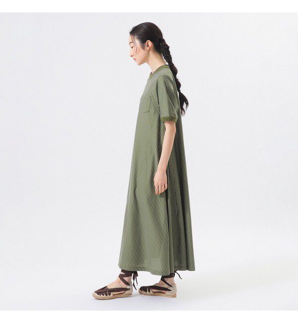 BEAMSBOY「カット ツイル マキシ ワンピース」|ワンピース|