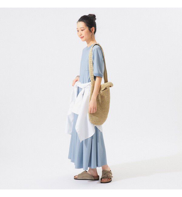 BEAMSBOY「カット ツイル マキシ ワンピース」|ワンピース|