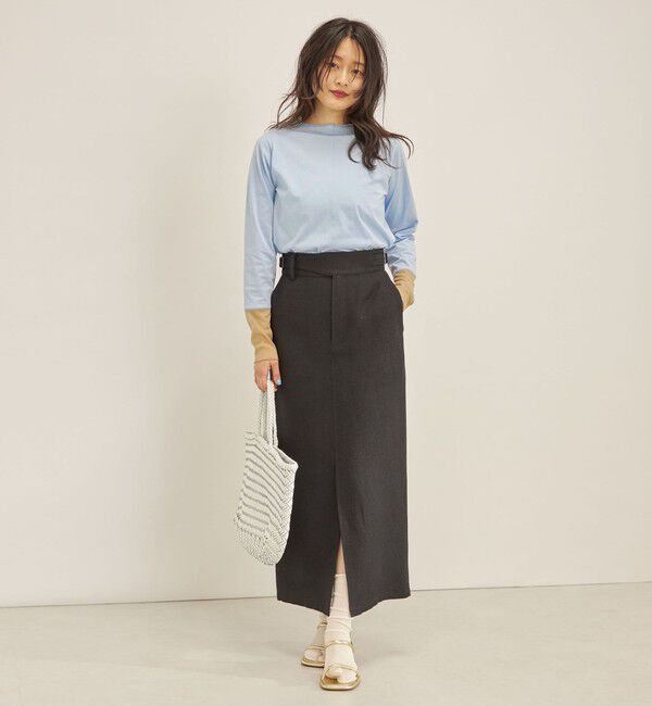 SHIPS for women「MANTECO 麻混 タイト ロング スカート◇」|スカート|
