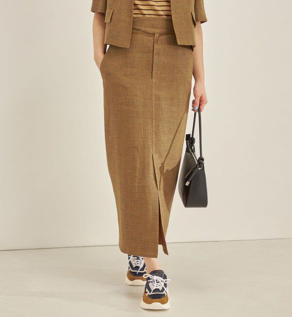 SHIPS for women「MANTECO 麻混 タイト ロング スカート◇」|スカート|
