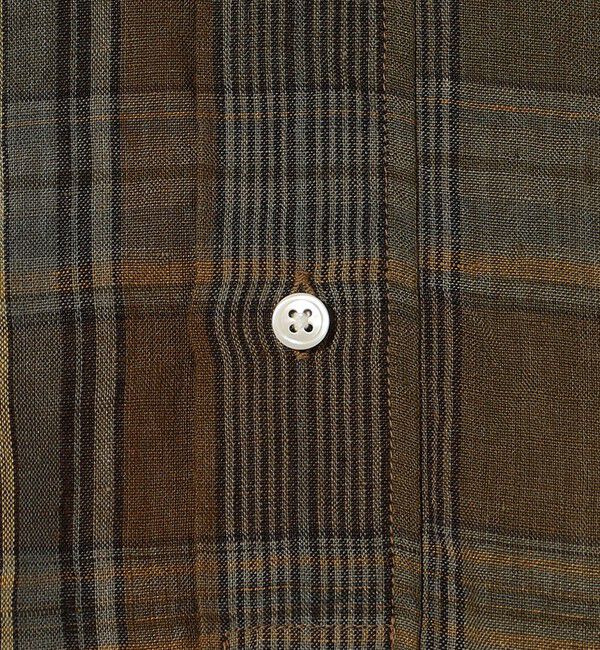 SHIPS「Southwick Gate Label: リネン ボタンダウン プルオーバーシャツ S/S」|シャツ・ブラウス|