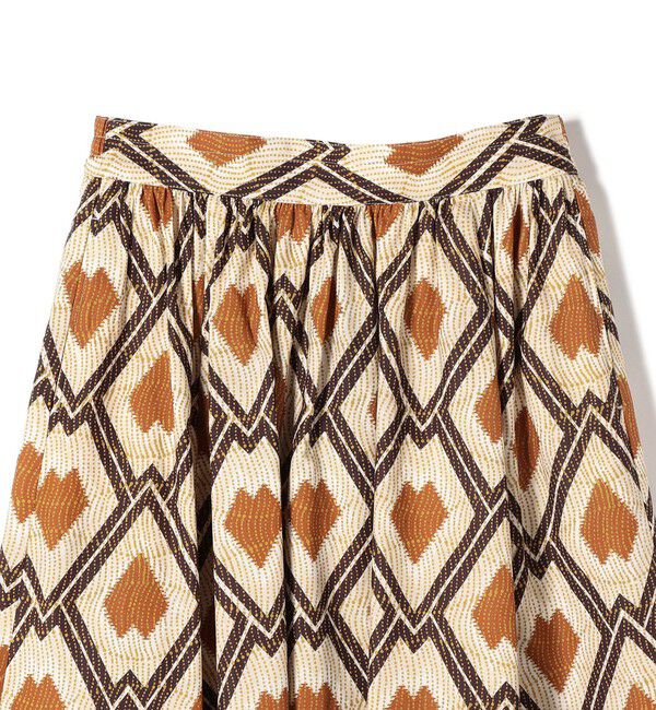 SHIPS for women「〈手洗い可能〉綿 エスニック プリント ボリューム スカート◇」|スカート|