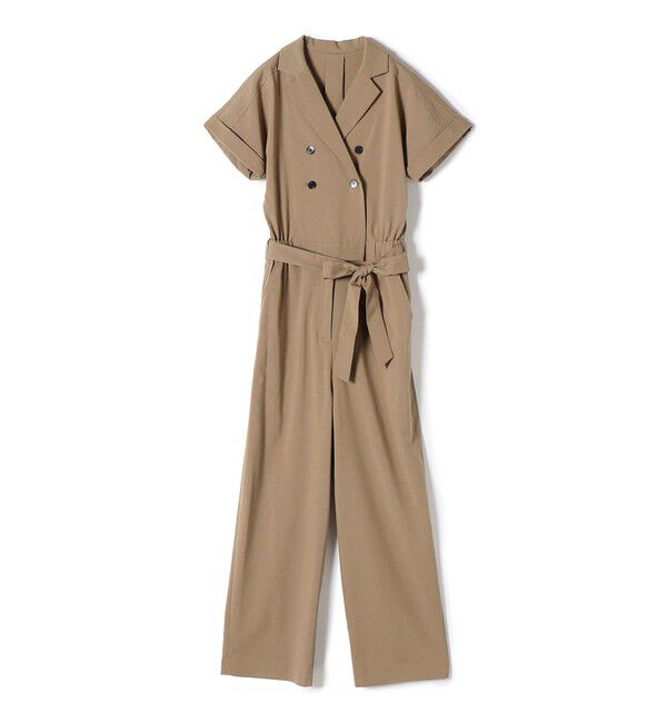 SHIPS for women「〈手洗い可能〉ストレッチ オールインワン」|オールインワン|ベージュ系