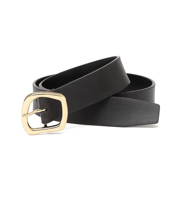 SHIPS any「SHIPS any: レザー ニュアンス バックル ベルト」|ベルト|ブラック