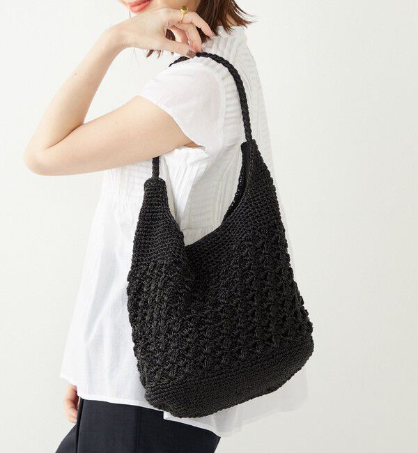 SHIPS Colors 「SHIPS Colors:メタリック クロシェ バッグ◇」|かごバッグ|