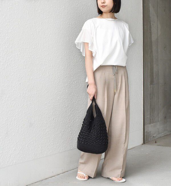 SHIPS Colors 「SHIPS Colors:メタリック クロシェ バッグ◇」|かごバッグ|