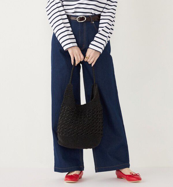 SHIPS Colors 「SHIPS Colors:メタリック クロシェ バッグ◇」|かごバッグ|