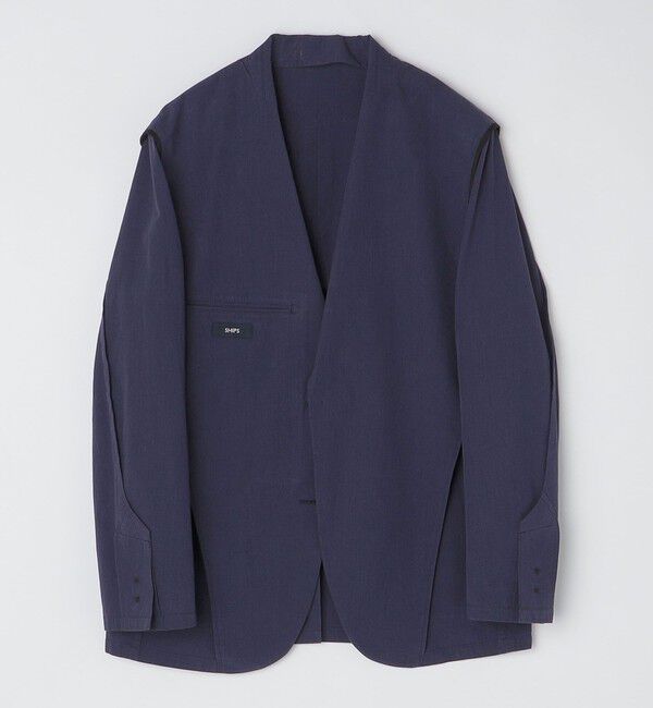 SHIPS「SHIPS: <セットアップ対応> コットンウール タイプライター ジャケット」|テーラードジャケット|