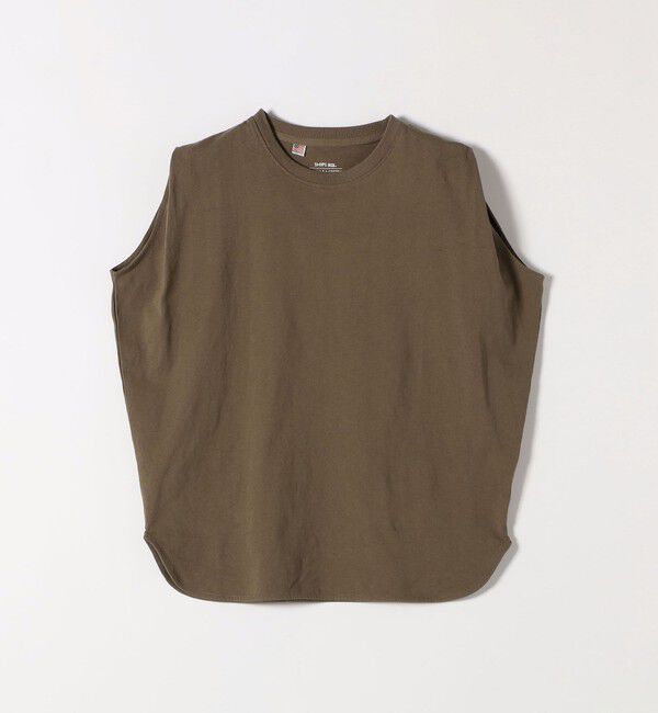 SHIPS any「《一部追加予約》SHIPS any:〈抗菌防臭/洗濯機可能〉USAコットン ラウンドヘム ノースリーブ TEE」|Tシャツ・カットソー|